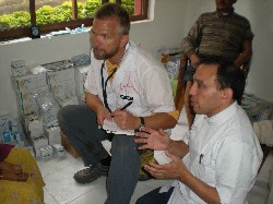 Andrew in the clinic