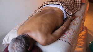 Massage for Chronic Back Pain Associated with Spondylosis of the Spine